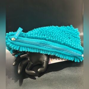 Yoobi Turquoise Textured Pouch